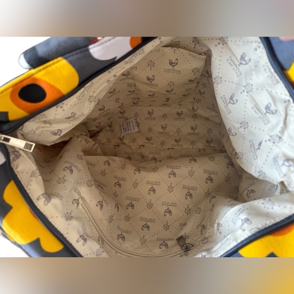 Farmhouse Is My Style Canvas Floral Gray Tote Hand Bag Purse and Wallet Set - Picture 9 of 16